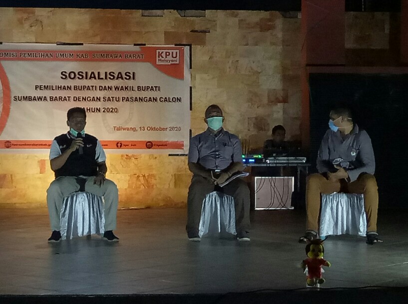 Komisioner KPU KSB : Hasil Rekap Akhir KPU Dari  Suara Sah 50:50 Lawan Kolom Kosong, ” Pasangan Calon Dinyatakan Kalah “