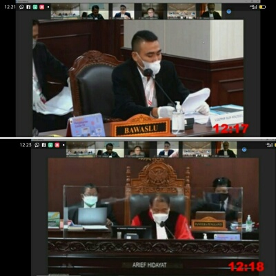 Bawaslu Sumbawa Sampaikan Data Pengawasan dan Penanganan Pelanggaran Dalam Sidang MK