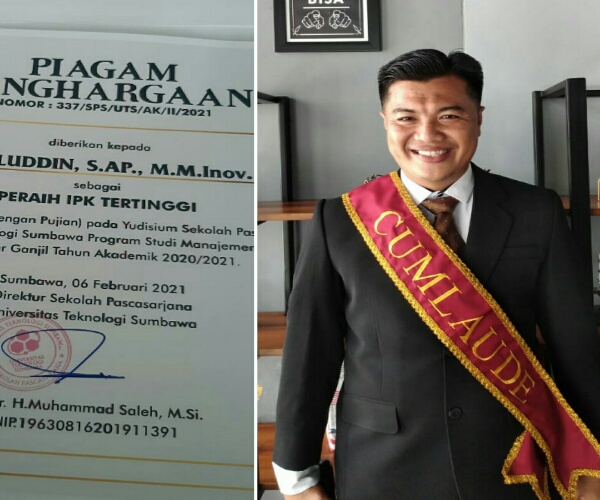 Kapolsek Buer Raih IPK Sempurna Pada Yudisium Pasca Sarjana UTS