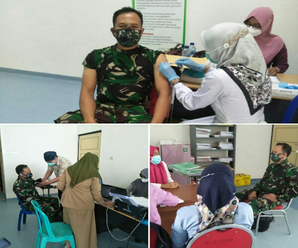 Dandim 1607/Sumbawa Lakukan Vaksin Sinovac, Ajak Masyarakat Tidak Perlu Takut Divaksin
