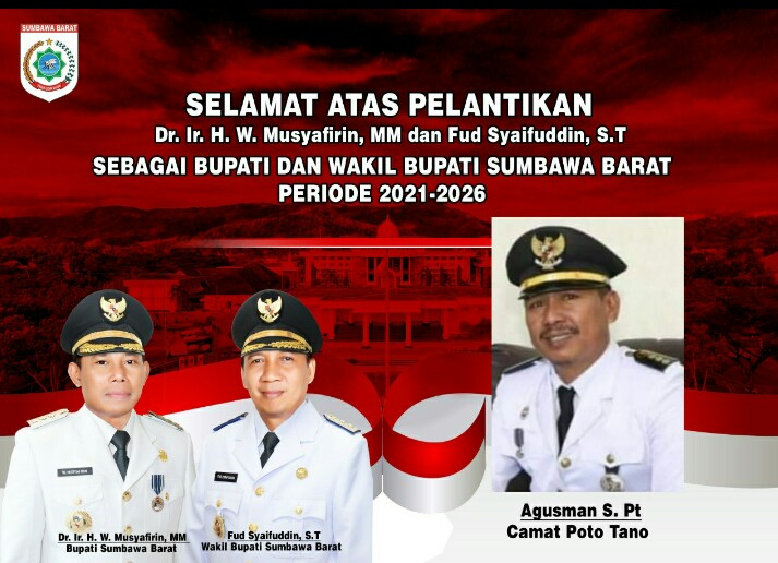 Iklan / Keluarga Besar Camat Poto Tano Mengucapkan Selamat Atas Pelantikan Bupati dan Wakil Bupati Sumbawa Barat