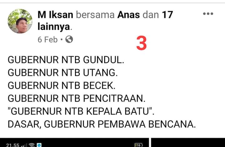 “Viral ” Hina Gubernur Di Medsos ,  Ramai Muncul Petisi Dorong Tindakan Polisi Cyber di NTB