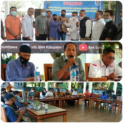 Perangi Narkoba, BNNK Sumbawa Gandeng Media