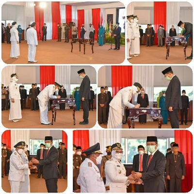 Drs H. Mahmud Abdullah & Dewi Noviani, S.Pd M.Pd Resmi Dilantik Oleh Gubernur NTB