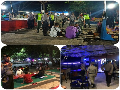 Tak Kenal Lelah, Tim Gabungan Di Sumbawa Tetap Patroli Cegah Penyebaran Covid-19