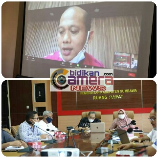 Pemda Sumbawa Rakor Secara Virtual Bersama Dirjen Budidaya Kawasan Perikanan KKP RI