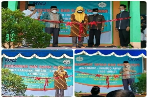 Camat Unter Iwes, Evi Supiati S.STP Resmikan Sekolah Dasar Islam Terpadu Samawa Qurani