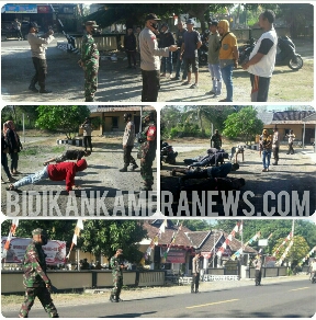 Polsek Utan Gelar Operasi Yustisi, Disiplinkan Warga Terapkan Protokol Kesehatan