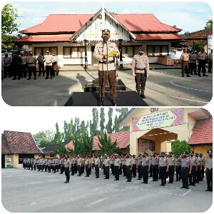 Sebanyak 75 Anggota Kenaikan Pangkat, Kapolres Sumbawa Tekankan Peningkatan Kinerja Dan Inovasi