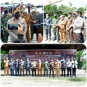 Polres Sumbawa Laksanakan Launching Gerai Vaksin Presisi