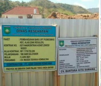 Malik PPK Puskesmas Alas : Saya Sudah Perintahkan Pihak Kontraktor segera Lakukan Penghitungan KONVERSI