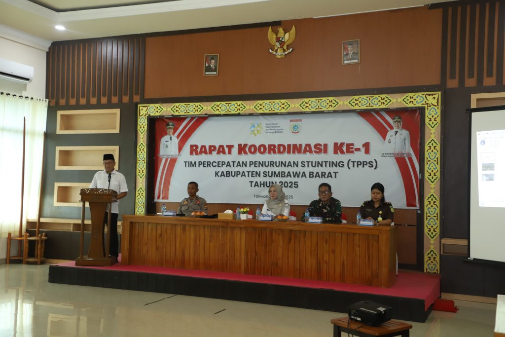 Rakor TPPS Tahun 2025, Wabup Minta Tim Turun Langsung Ke Lapangan Dalam Menangani Angka Stunting di KSB