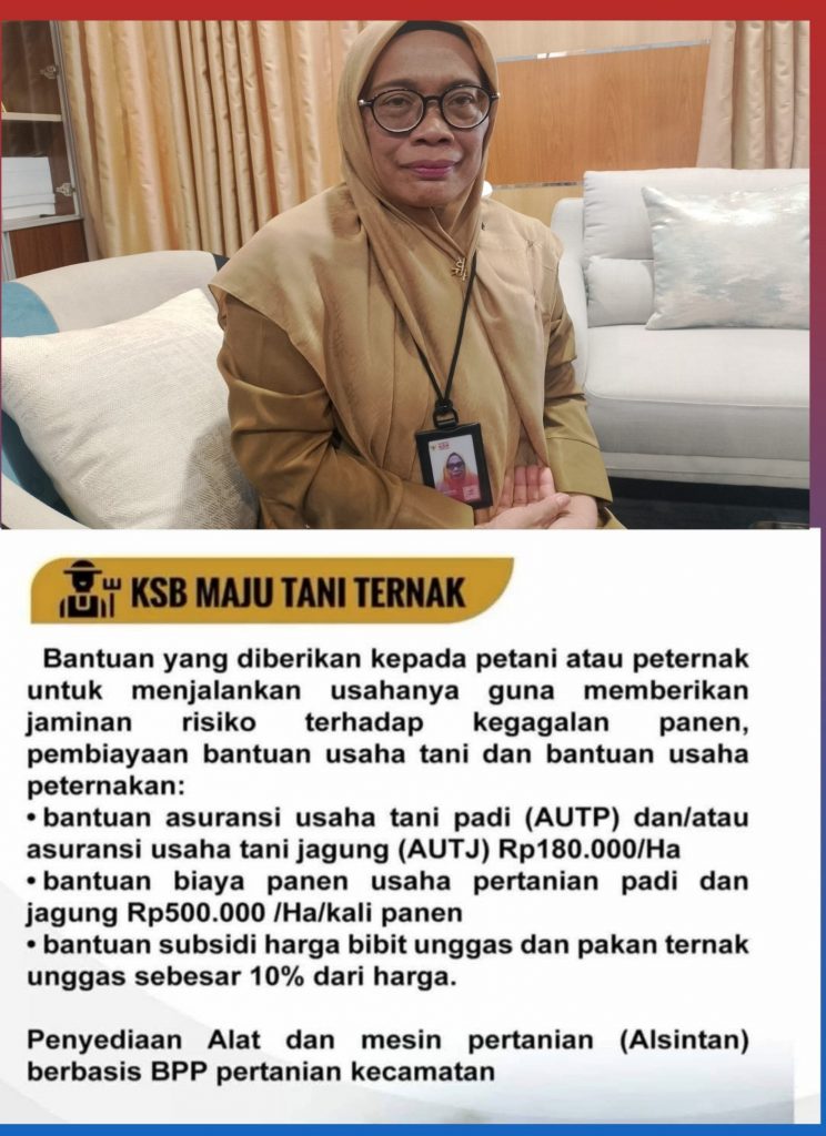 Kartu KSB Maju Tani , Pemda Tanggung Premi Asuransi Pertanian untuk 5.500 Hektare Lahan