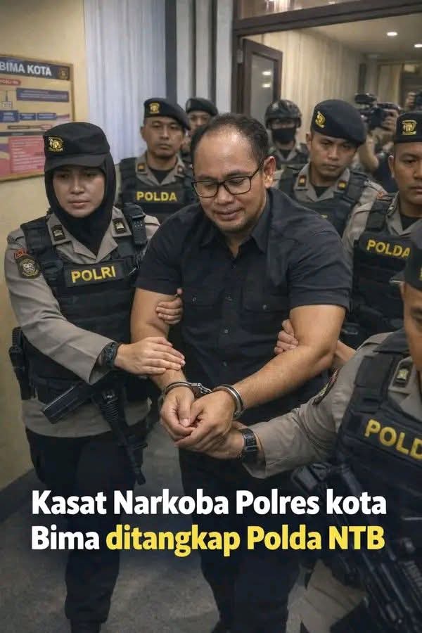 Diduga Menjadi Aktor Jaringan Narkotika, Kasat Narkoba Polres Bima Langsung Dicopot, Akan Menjalani Sidang Kode Etik