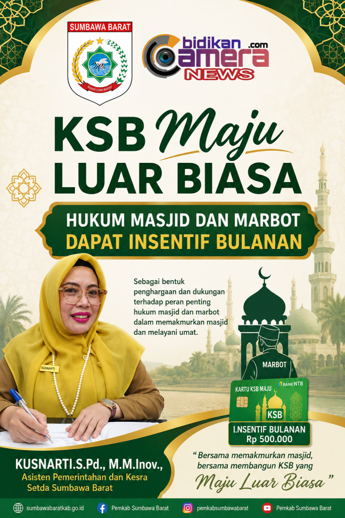 Iklan Layanan KSB MAJU LUAR BIASA,  Hukum Masjid Dan Marbot Dapat Insentif Bulanan