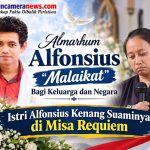 “Malaikat” Bagi Keluarga dan Negara: Istri Alfonsius Kenang Suaminya di Misa Requiem