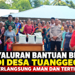 Penyaluran Bantuan Beras di Desa Tuanggeo Berlangsung Aman dan Tertib