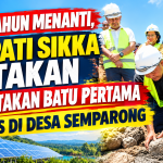 81 Tahun Menanti, Bupati Sikka Letakan Batu Pertama PLTS Di Desa Semparong